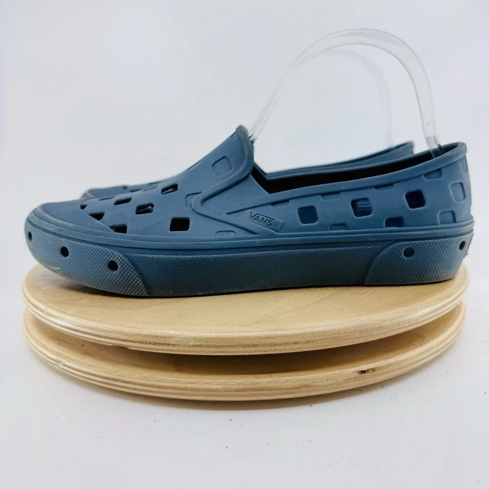 Vans Trek Slip On Clogs Blue Boys 4.5 Girls Unisex‎ Water camp Shoes